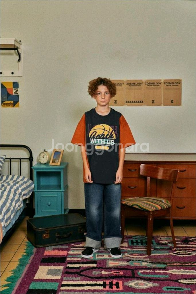 가격내림) 조이멜로디 롤업청바지 새상품 130사이즈--1