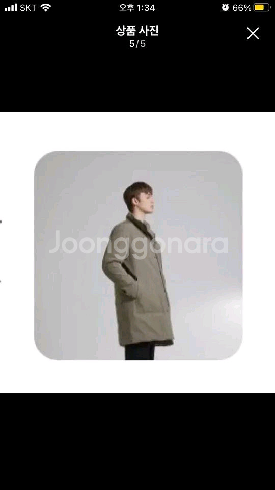 (새상품) DKNY 구스다운 패딩코트 다크네이비 105--4