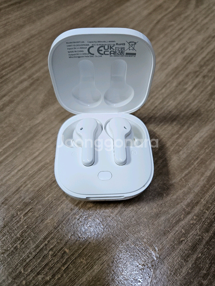 qcy t13 화이트 + 콘리 오픈형 귀찌 무선이어폰--1