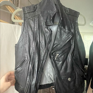 제인버킨 가죽 베스트 레더베스트
