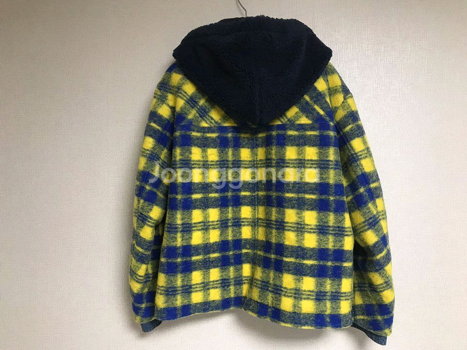 (새상품) SJYP 요니피 한섬 울 양털후드 체크 자켓--1