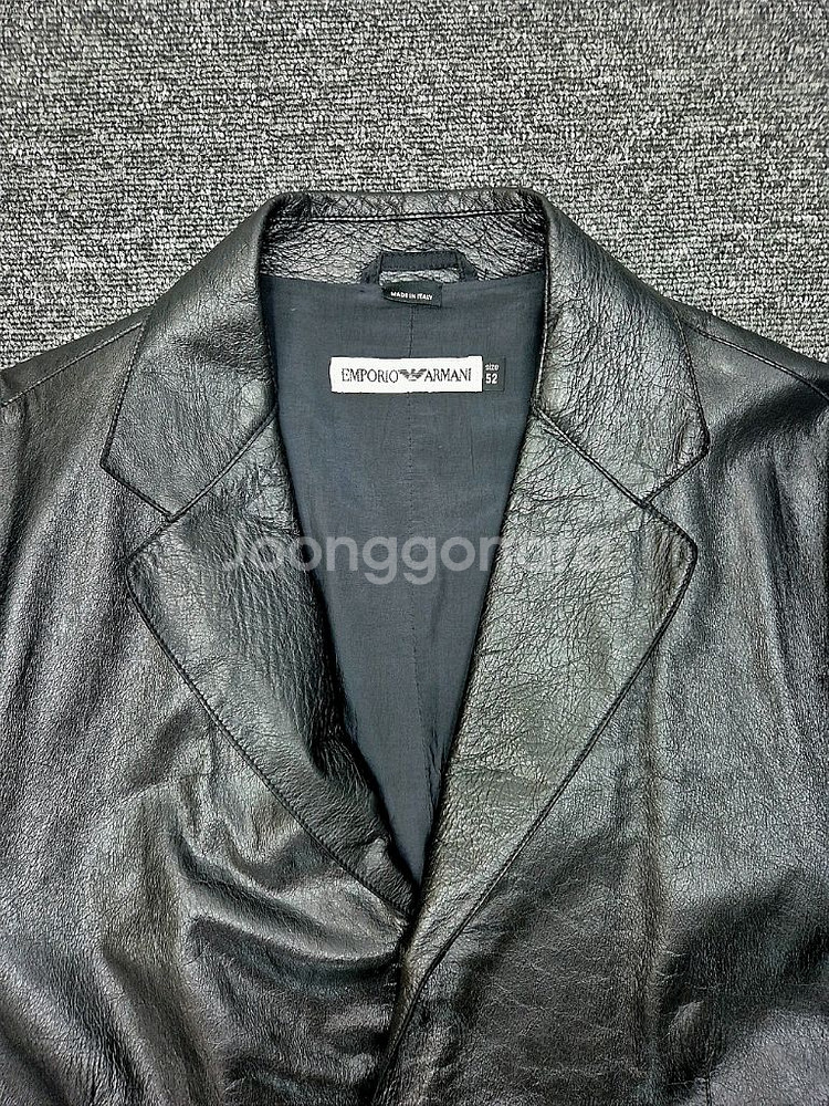 [XL]<엠포리오 아르마니>램스킨 레더자켓--2