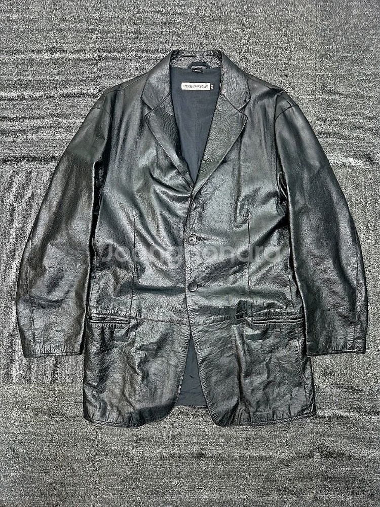 [XL]<엠포리오 아르마니>램스킨 레더자켓--1