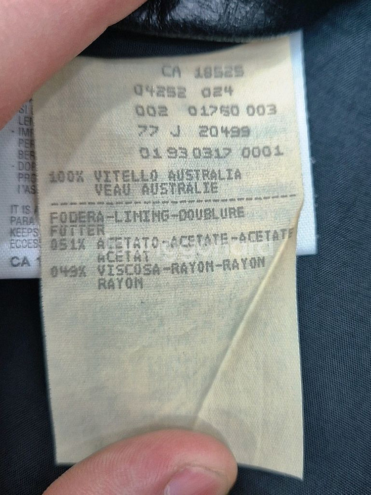 [XL]<엠포리오 아르마니>램스킨 레더자켓--4