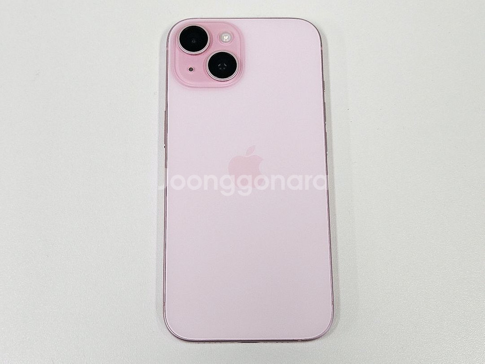 아이폰15 128기가 핑크 배터리 90% S급 자급제--0
