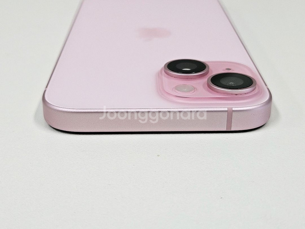 아이폰15 128기가 핑크 배터리 90% S급 자급제--6