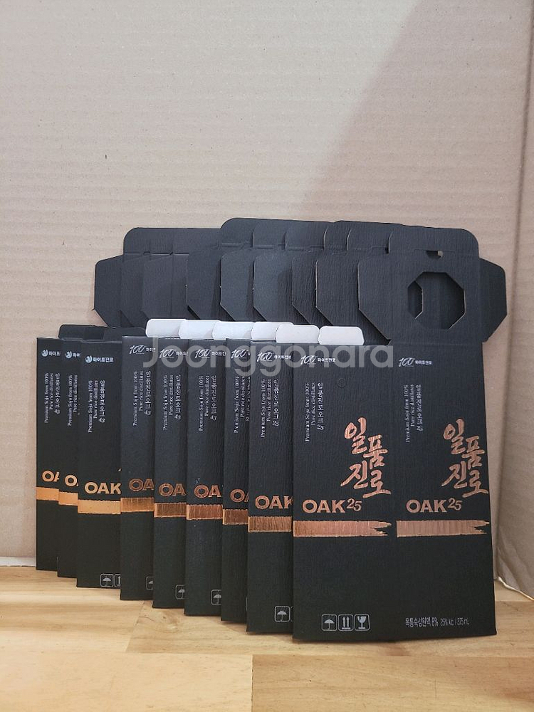 일품진로 오크43 오크25 1병입 빈박스 3종 9개--0