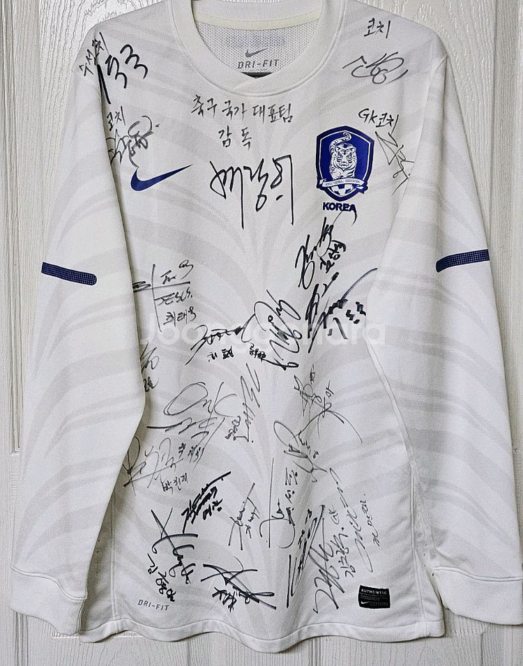 10-12 대한민국 축구 국가대표 스쿼드 사인 유니폼--0