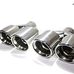 102파이 실버 듀얼머플러팁 새제품 판매 자동차배기튜닝