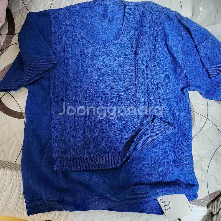 아더에러 니트 반팔 티셔츠 새상품 A1 스웨터--1