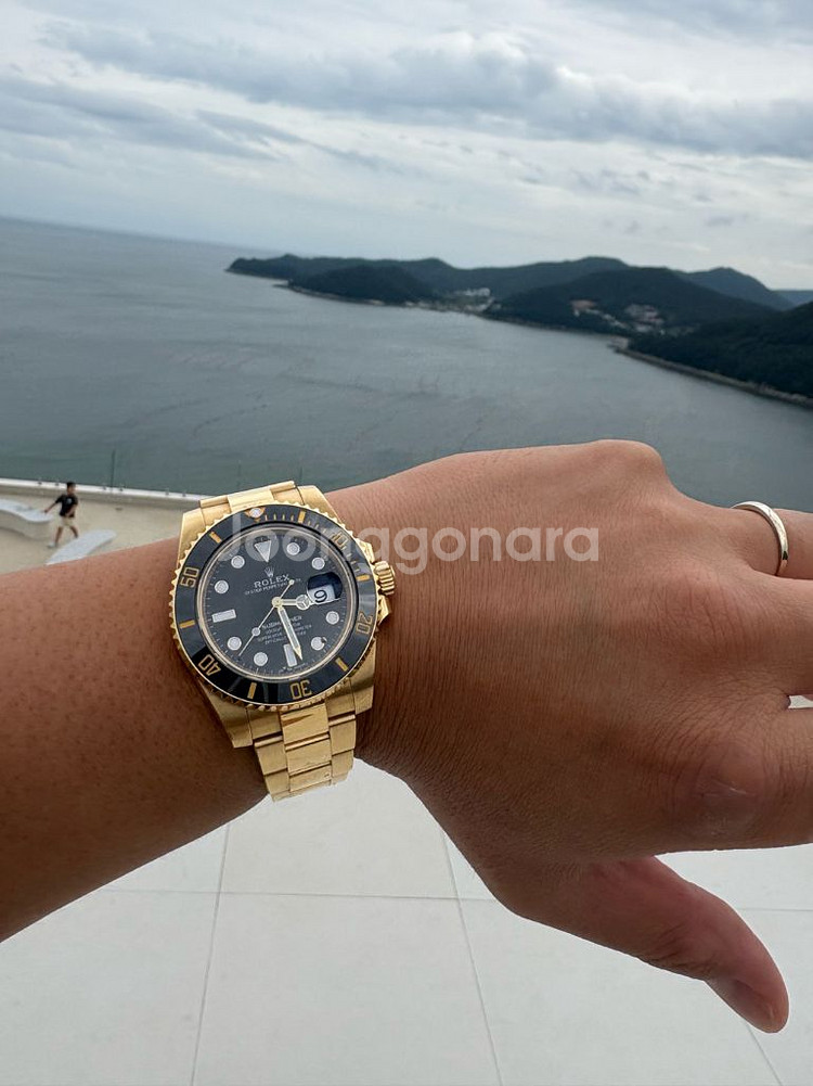 (정품) 롤렉스 서브마리너 금통 (흑금)116618LN--1