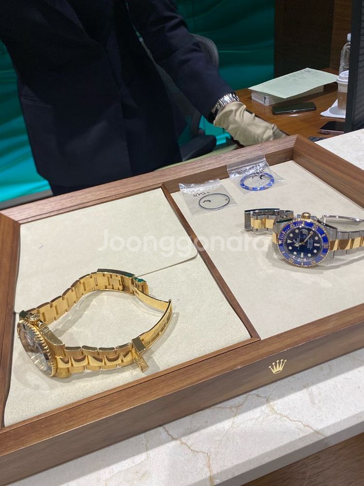 (정품) 롤렉스 서브마리너 금통 (흑금)116618LN--9