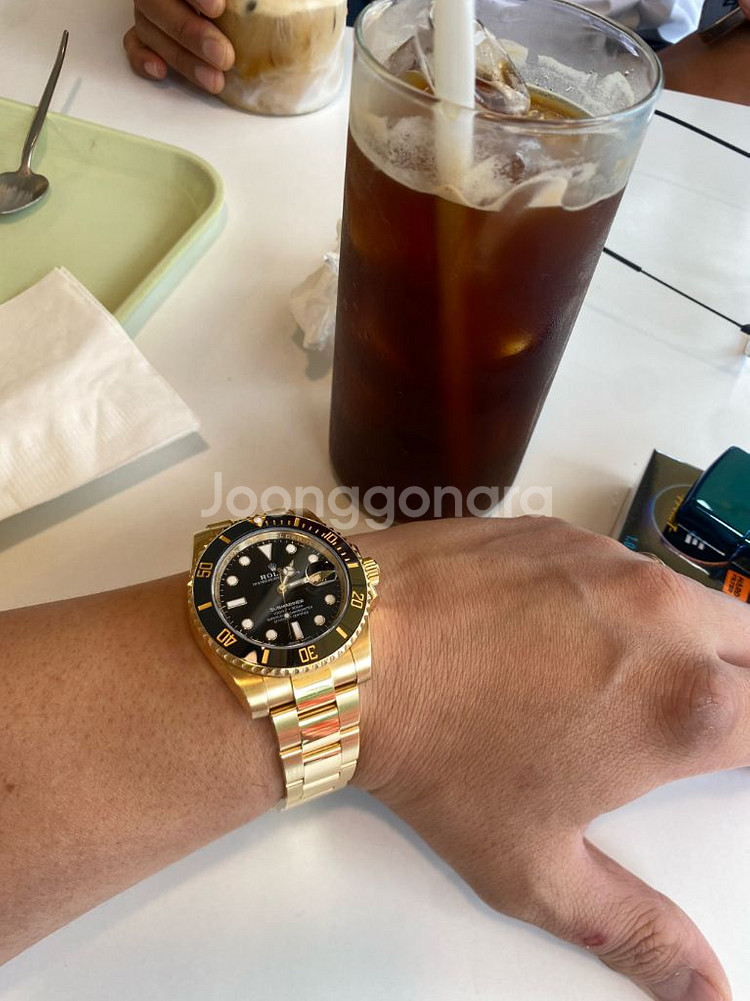 (정품) 롤렉스 서브마리너 금통 (흑금)116618LN--8
