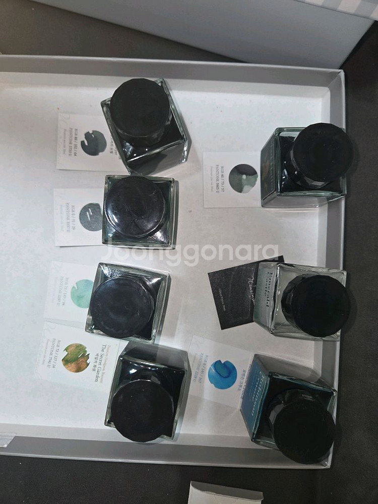 글입다 녹색 잉크 6종 + 글리터 포션 1종 본병 판매--1