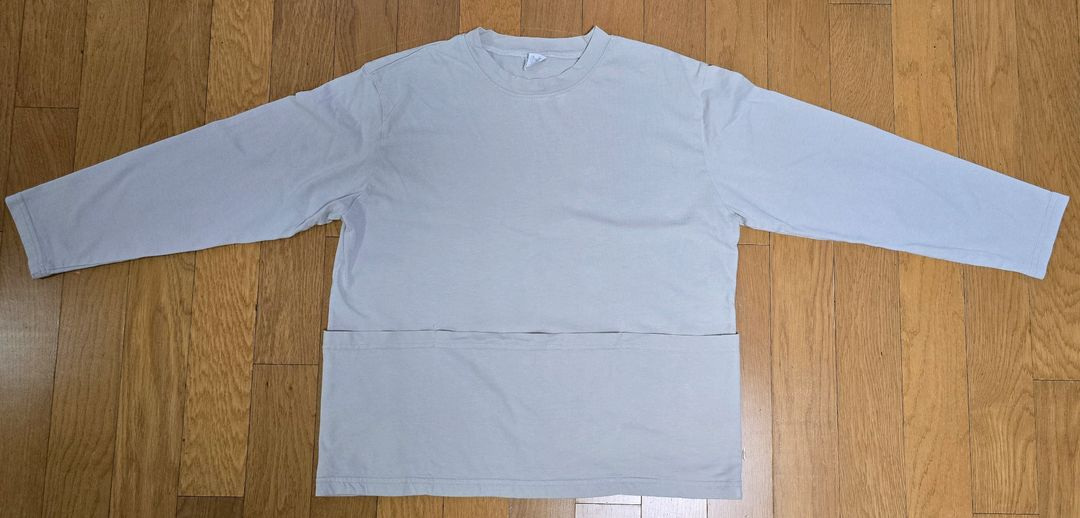 드레스몬스터 언발란스 화이트 빅포켓셔츠8/빅포켓면티8 이미지