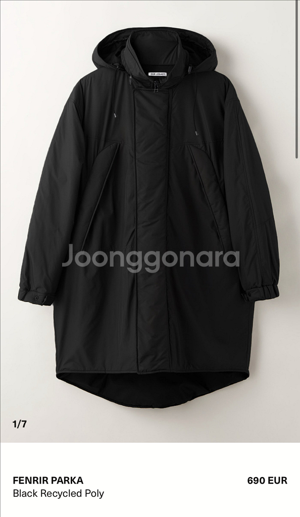 [48]아워레가시 펜리르 파카 블랙--0