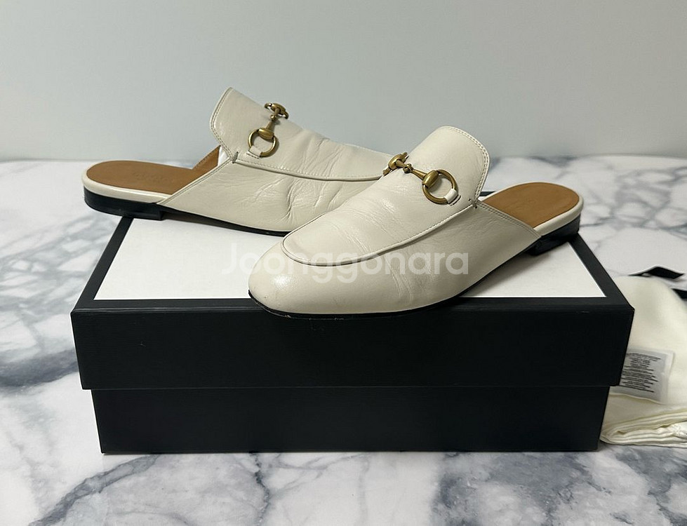 [37] 구찌 홀스빗 레더 여성 블로퍼 로퍼--0