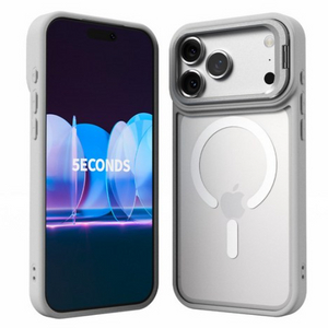 아이폰17프로 맥세이프 화이트 범퍼케이스 뒷면 스탠드