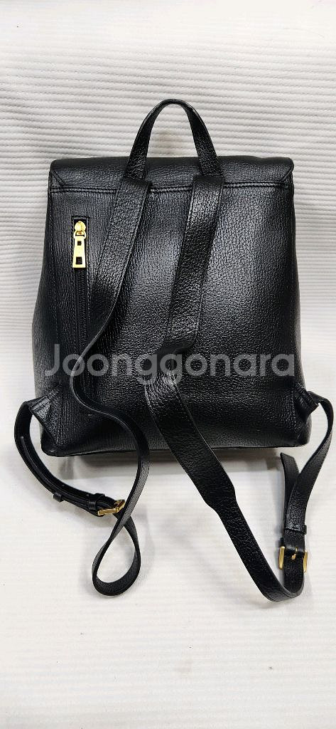 헤지스 그레인 소가죽 백팩--3