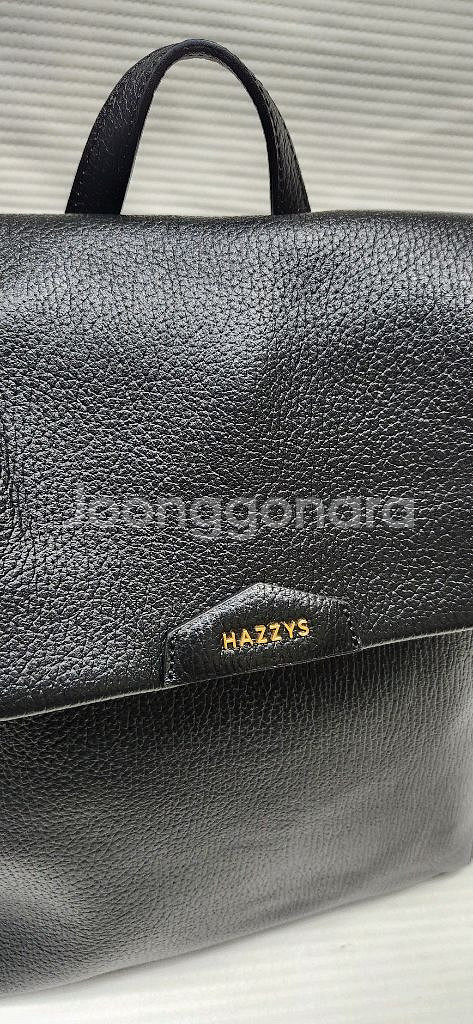 헤지스 그레인 소가죽 백팩--5