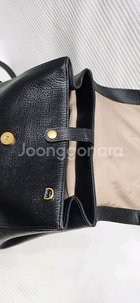 헤지스 그레인 소가죽 백팩--8