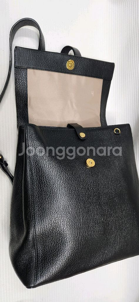 헤지스 그레인 소가죽 백팩--7