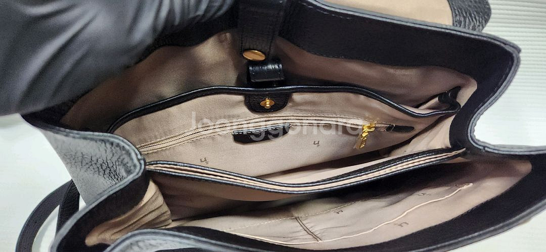 헤지스 그레인 소가죽 백팩--9