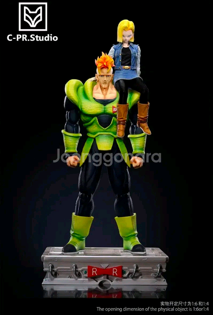 인조인간 16 17 18호 1/4 CPR 레진 스태츄--8