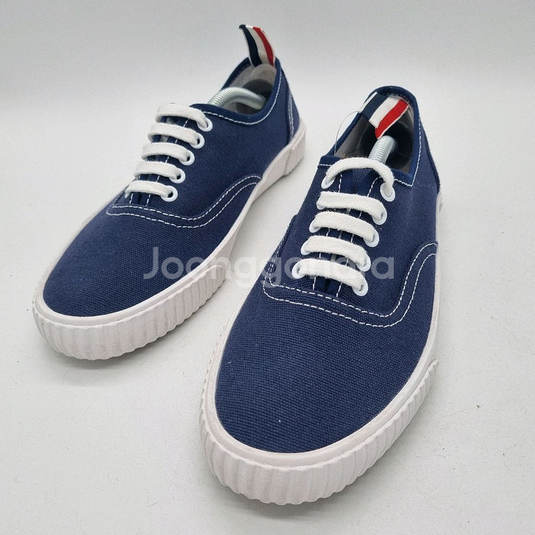 톰브라운 코튼 캔버스 헤리티지 스니커즈 남성 250m--0