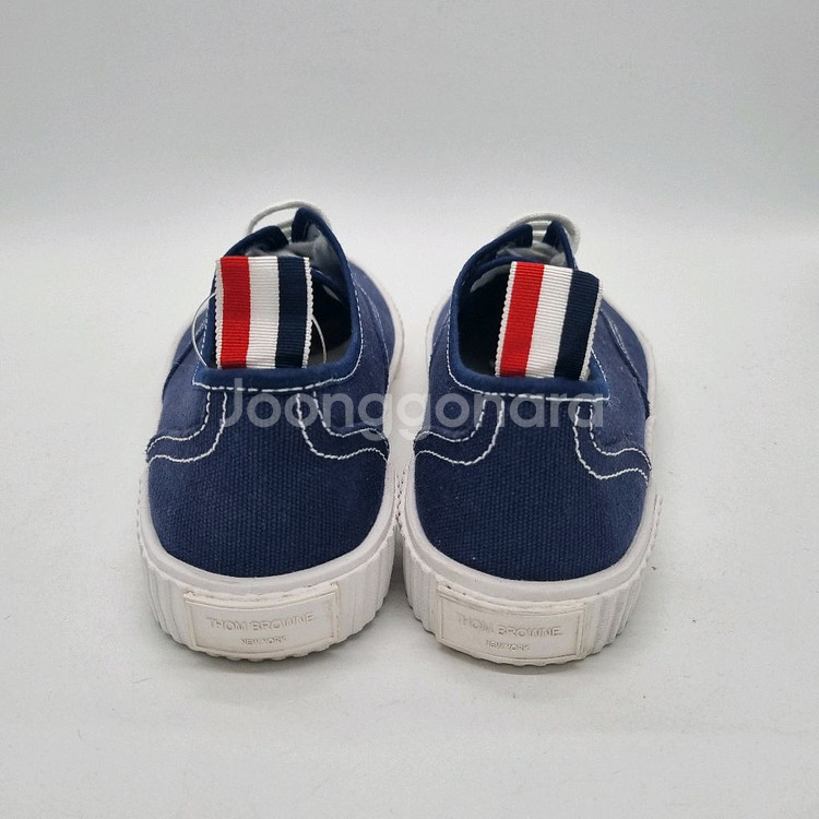 톰브라운 코튼 캔버스 헤리티지 스니커즈 남성 250m--6