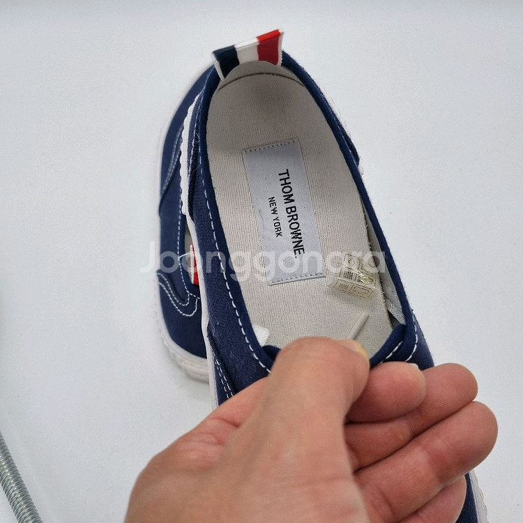 톰브라운 코튼 캔버스 헤리티지 스니커즈 남성 250m--8