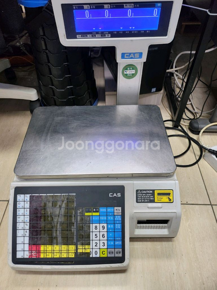 카스 CL5200-15P 농수산물 반찬 라벨 저울--0