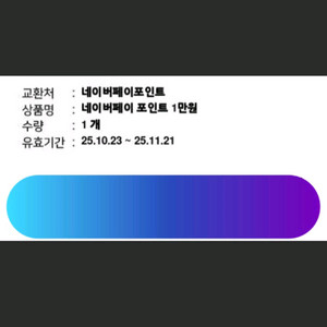 N Pqy 네이버페이 포인트 1만원권