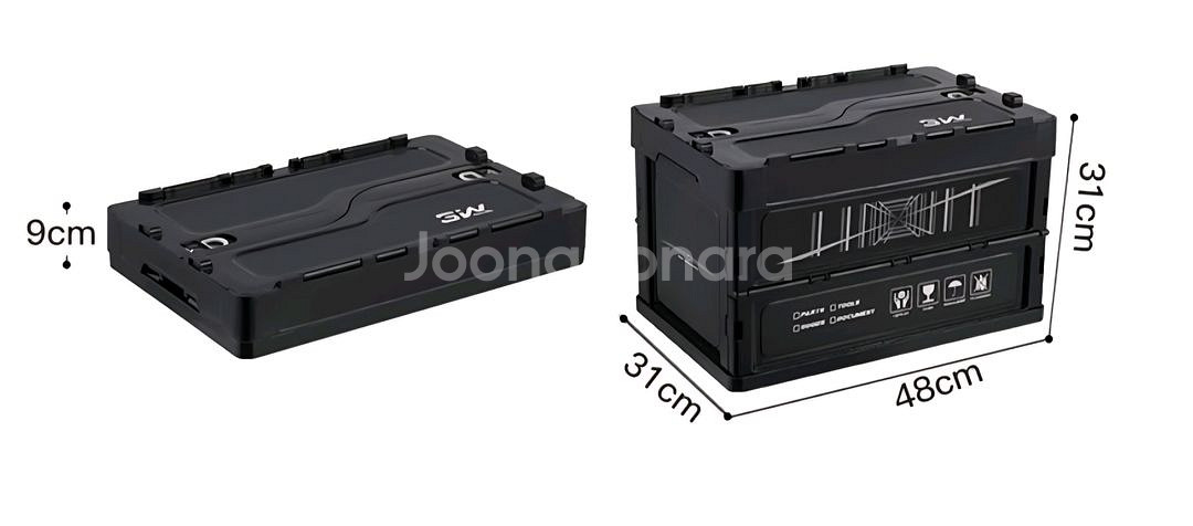 3w 접이식 박스 폴딩 36L 차량 테이블 스타일--7