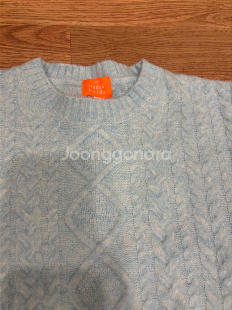 아이러브 제이 3xl 케이블 크롭 니트--1