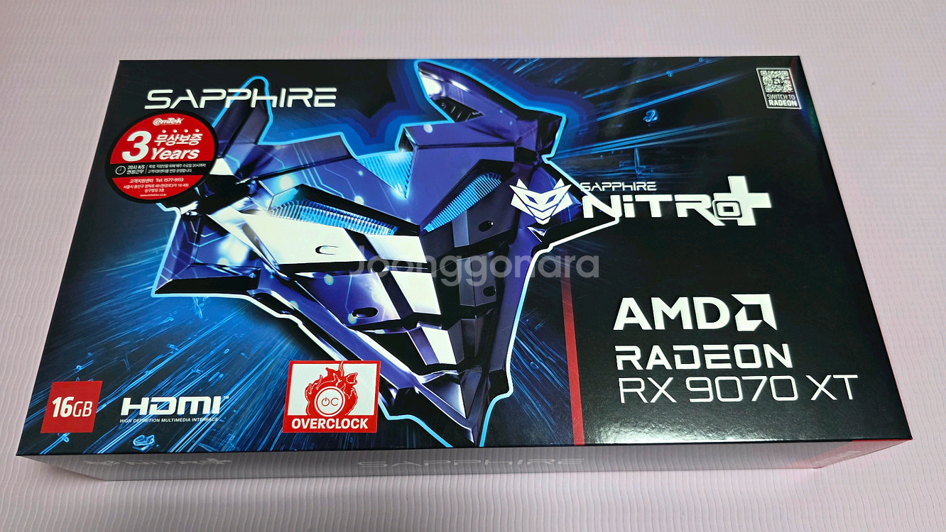 SAPPHIRE 라데온 RX 9070 XT NITRO+--0