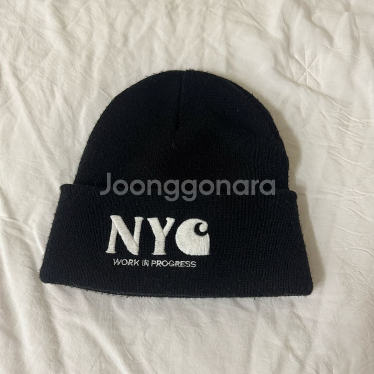 칼하트WIP x NYC 비니 블랙--0