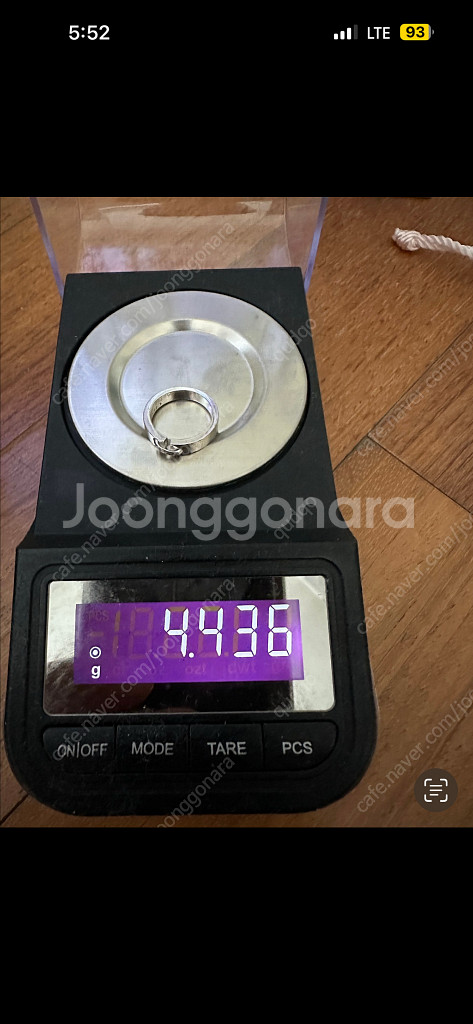 쇼메반지 화이트골드 46호--3