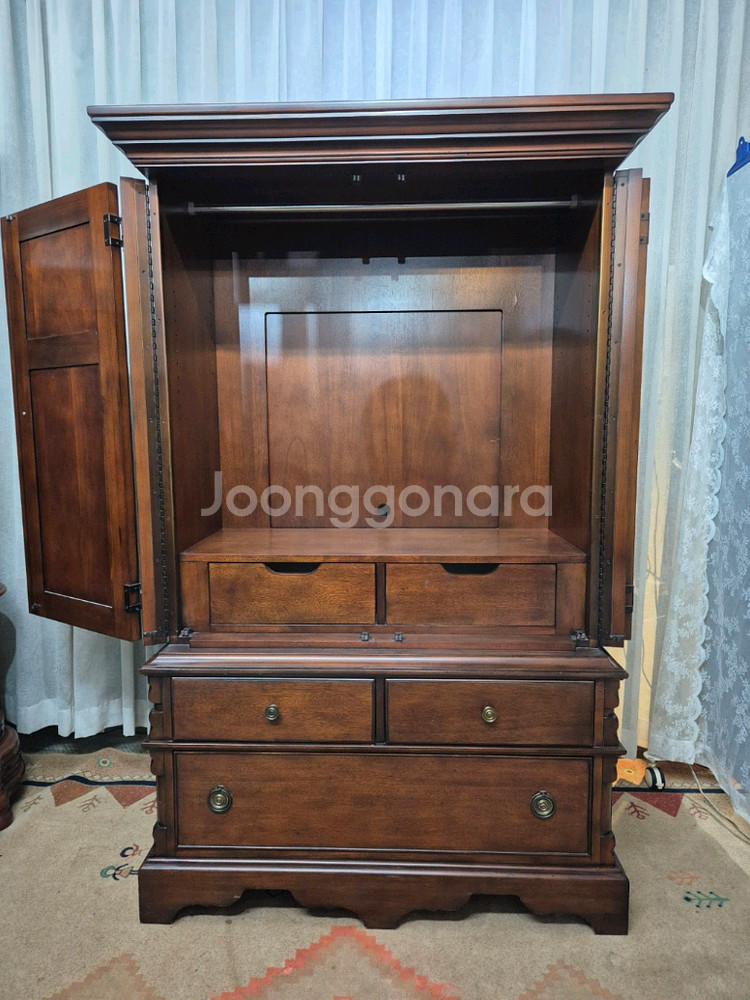엔틱 원목 Lane 3D TV Cabinet/입본장--2
