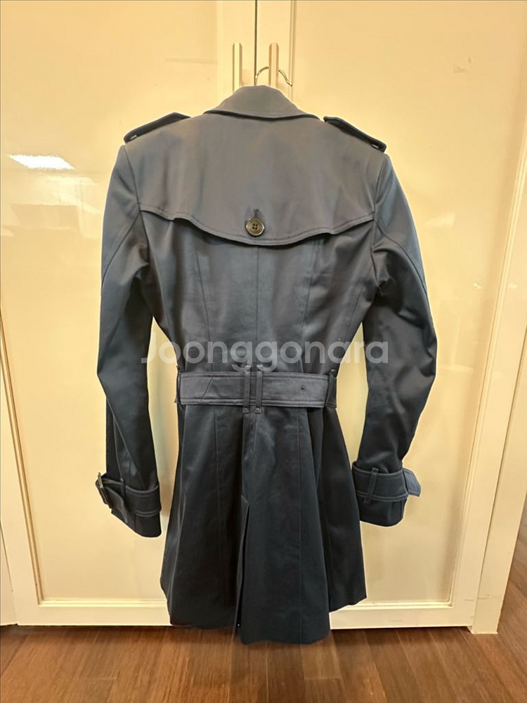 버버리 런던 네이비 트렌치코트 UK4(44-마른55)--5