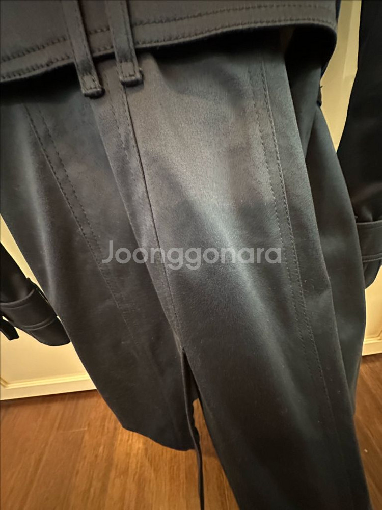 버버리 런던 네이비 트렌치코트 UK4(44-마른55)--6