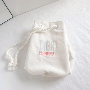 디올 스트링 캔버스 파우치 숄더백 복조리