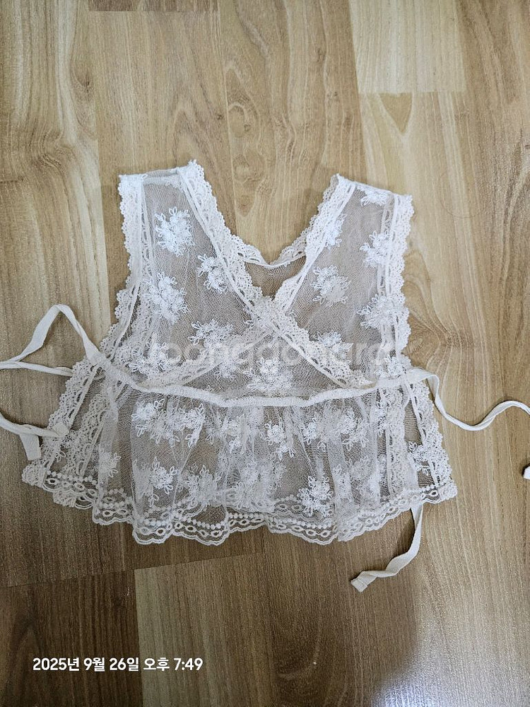 유아 레이스 조끼--0