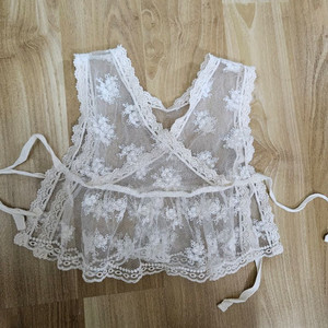 유아 레이스 조끼