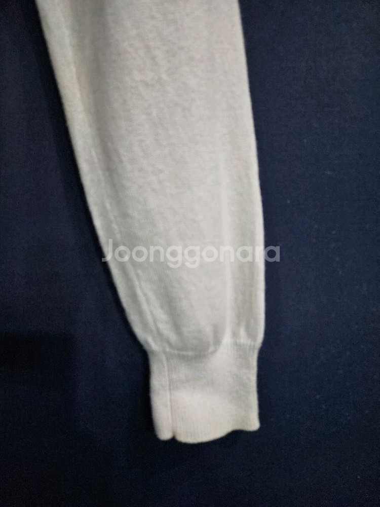 말로 아이보리 남성 95 캐시미어 100% 터틀넥 니트--4