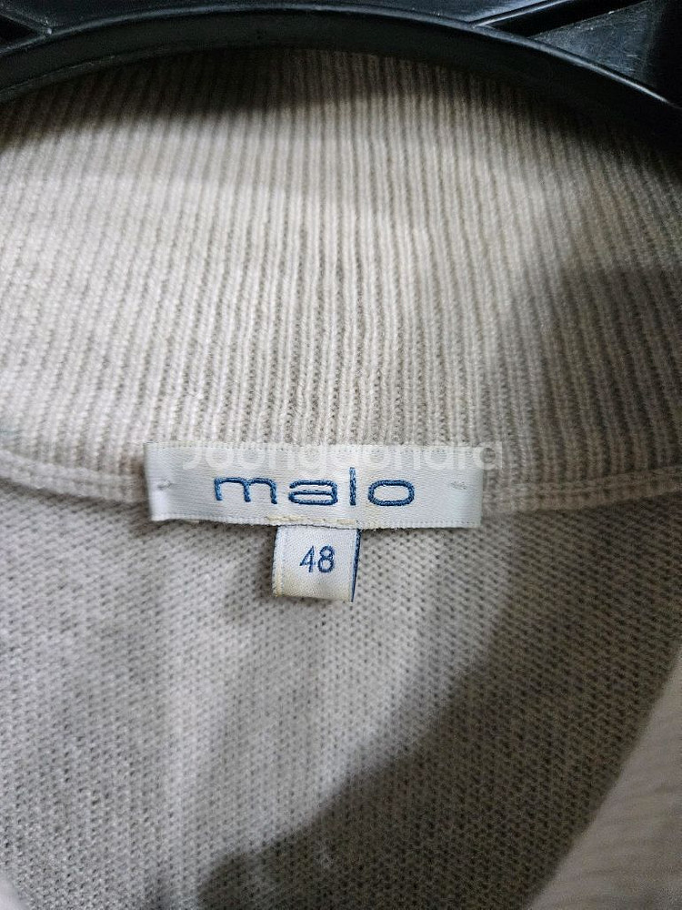 말로 아이보리 남성 95 캐시미어 100% 터틀넥 니트--2