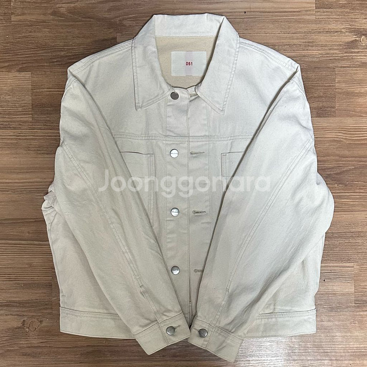 플랙 데님자켓 청자켓 아이보리--2