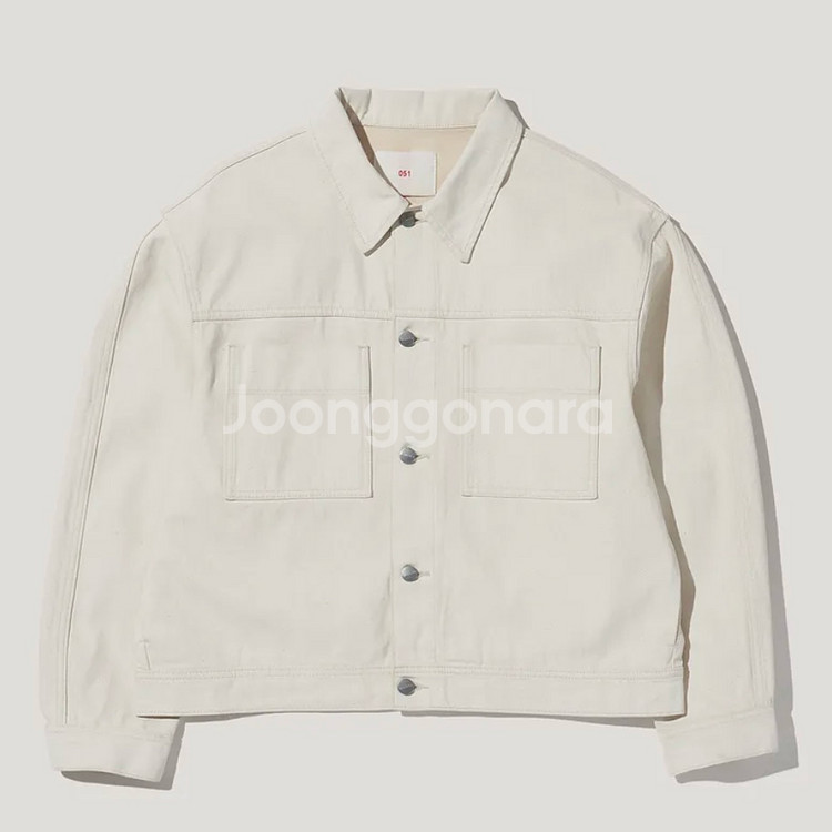 플랙 데님자켓 청자켓 아이보리--0