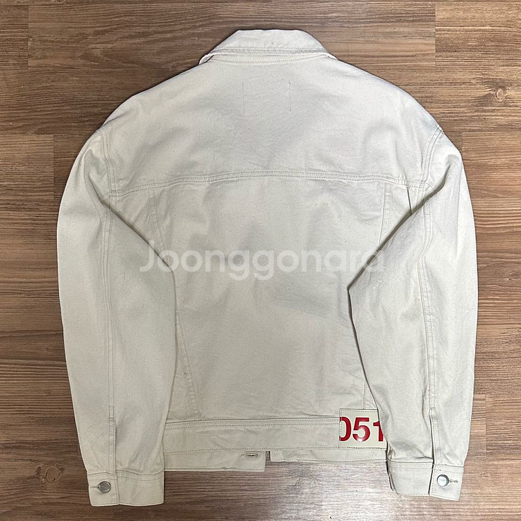 플랙 데님자켓 청자켓 아이보리--3