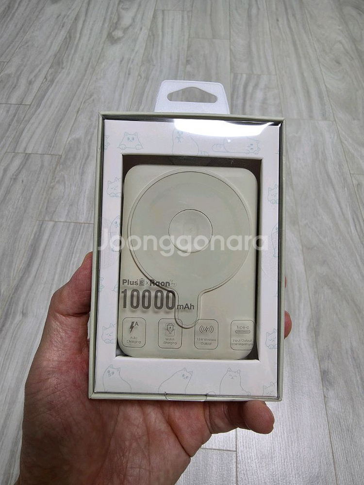 플러스이 라온 2in1마그네틱 보조배터리 10000mA--0